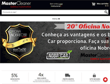 Tablet Screenshot of lojamastercleaner.com.br